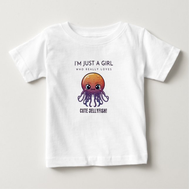 Camiseta De Bebé Medusas, soy solo una chica que ama (Anverso)