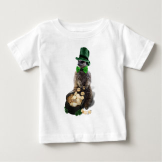 Camiseta De Bebé Meerkat afortunado con el Día de San Patricio