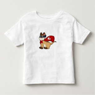 Camiseta De Bebé Meerkat como héroe con máscara