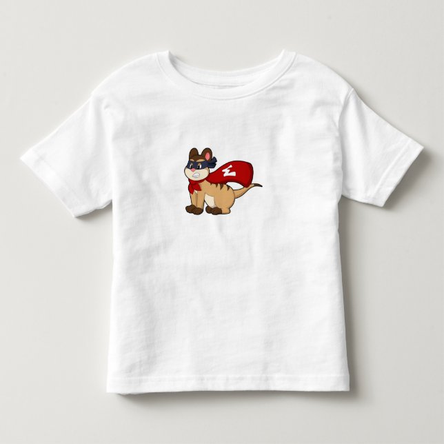 Camiseta De Bebé Meerkat como héroe con máscara (Anverso)