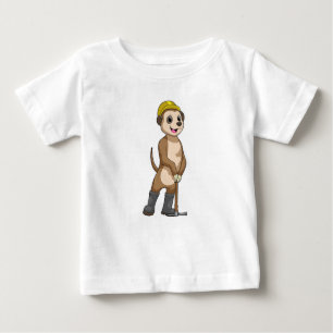 Camiseta De Bebé Meerkat como minero con paquistaní