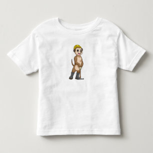 Camiseta De Bebé Meerkat como minero con paquistaní