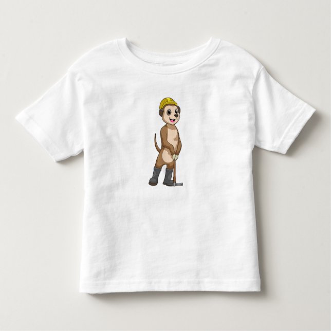 Camiseta De Bebé Meerkat como minero con paquistaní (Anverso)