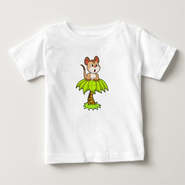Camiseta De Bebé Meerkat con árbol (Anverso)