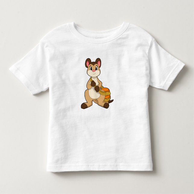 Camiseta De Bebé Meerkat con bolsa (Anverso)