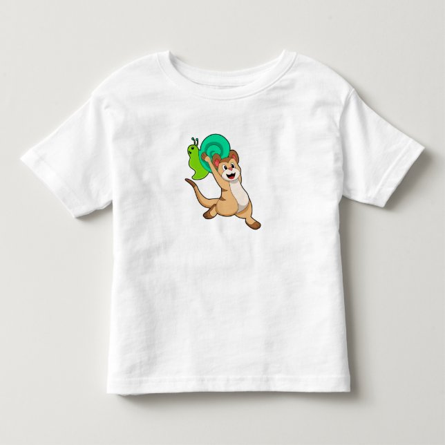 Camiseta De Bebé Meerkat con caracol.PNG (Anverso)