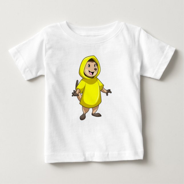 Camiseta De Bebé Meerkat con el abrigo (Anverso)