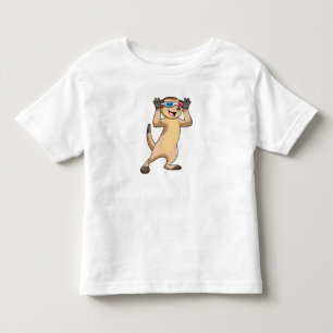 Camiseta De Bebé Meerkat con gafas