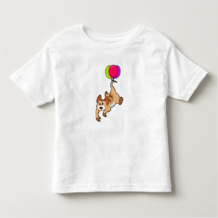 Camiseta De Bebé Meerkat con globo