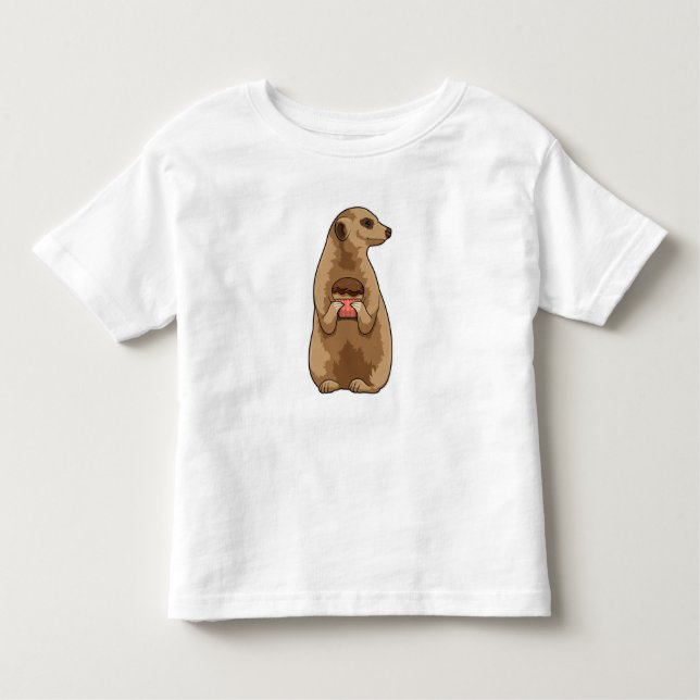 Camiseta De Bebé Meerkat con Muffin (Anverso)