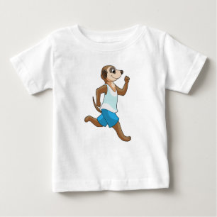 Camiseta De Bebé Meerkat en deportes de carreras