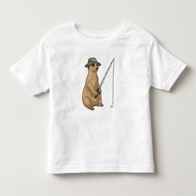Camiseta De Bebé Meerkat Pesca (Anverso)