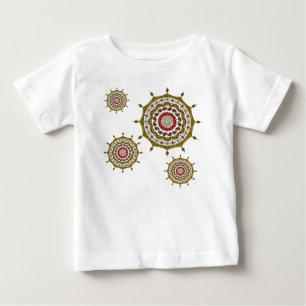Camiseta De Bebé Mehndi Fantasy Gold Kid's y Baby Light Shirt