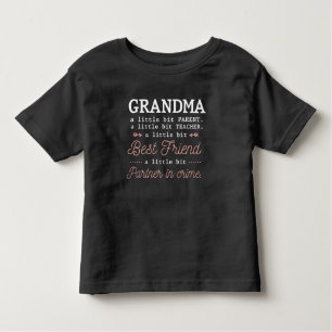 Camiseta De Bebé Mejor Abuela Acompañada En Crimen