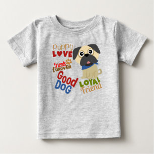 Camiseta De Bebé Mejor Amigo de Pug Dog