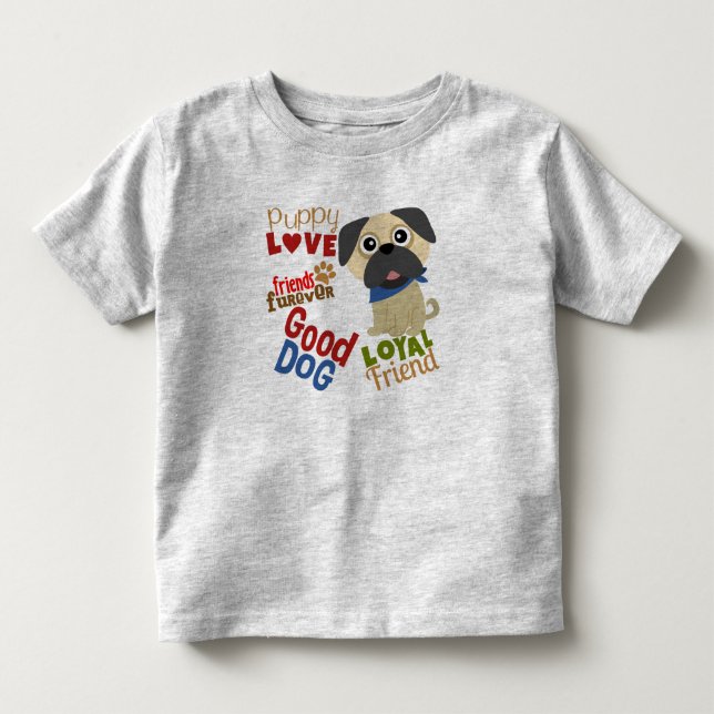 Camiseta De Bebé Mejor Amigo de Pug Dog (Anverso)