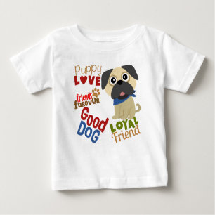 Camiseta De Bebé Mejor Amigo de Pug Dog