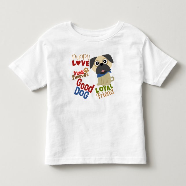 Camiseta De Bebé Mejor Amigo de Pug Dog (Anverso)