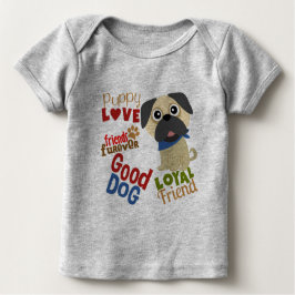 Camiseta De Bebé Mejor Amigo de Pug Dog