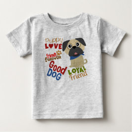 Camiseta De Bebé Mejor Amigo de Pug Dog