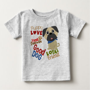 Camiseta De Bebé Mejor Amigo de Pug Dog