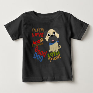 Camiseta De Bebé Mejor Amigo de Pug Dog