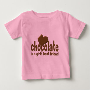 Camiseta De Bebé Mejor amigo del Chica de chocolate