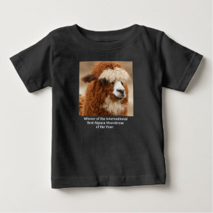 Camiseta De Bebé Mejor ceja única de alpaca