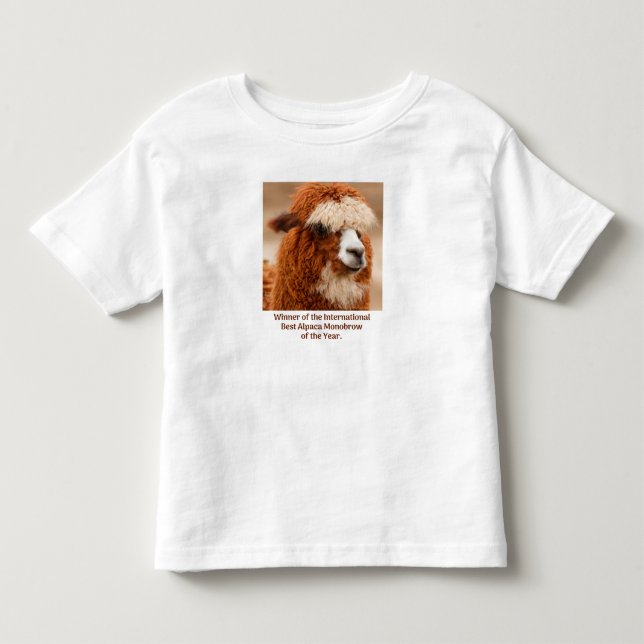 Camiseta De Bebé Mejor ceja única de alpaca (Anverso)