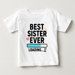Camiseta De Bebé Mejor Hermana Cargando
