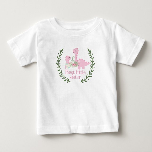 Camiseta De Bebé Mejor hermana menor (Anverso)