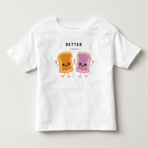 Camiseta De Bebé Mejor Juntos Mantequilla de cacahuete y Jelly Shir