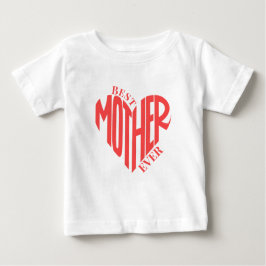 Camiseta De Bebé Mejor Madre, Nombre Personalizado Corazón