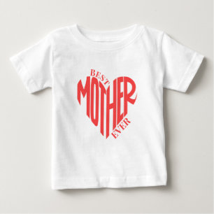 Camiseta De Bebé Mejor Madre, Nombre Personalizado Corazón