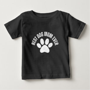 CAMISETA DE BEBÉ MEJOR MAMÁ DE PERRO DEL MUNDO