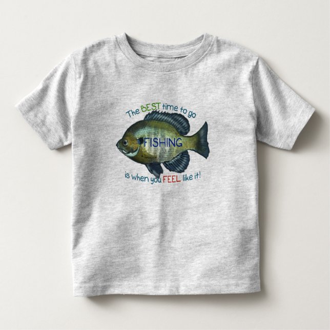Camiseta De Bebé Mejor momento para ir de pesca | Niña de pesca (Anverso)