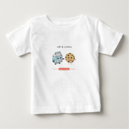 Camiseta De Bebé Mejores amigos: Leche y cookies