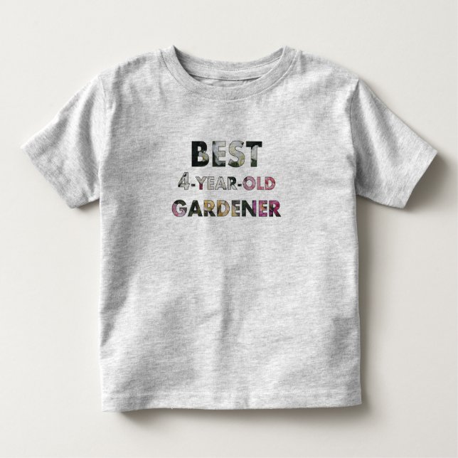 Camiseta De Bebé Mejores Rosas de jardinería de 4 años (© Mira) (Anverso)