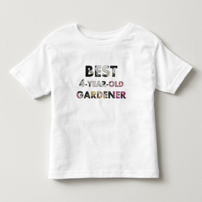 Camiseta De Bebé Mejores Rosas de jardinería de 4 años (© Mira) (Anverso)