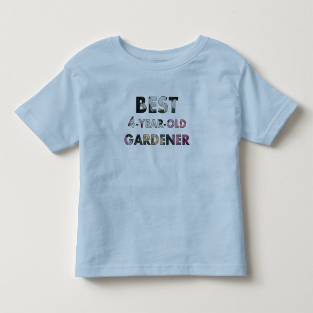 Camiseta De Bebé Mejores Rosas de jardinería de 4 años (© Mira) (Anverso)