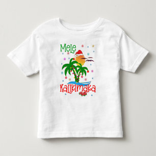 Camiseta De Bebé Mele Kalikimaka Hawai Feliz Navidad Aloha 