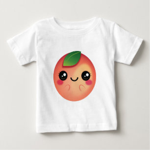 Camiseta De Bebé Melocotón Kawaii