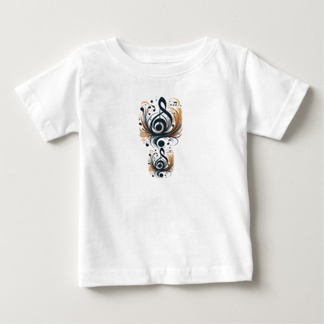 Camiseta De Bebé Melody en movimiento, bebé (Anverso)