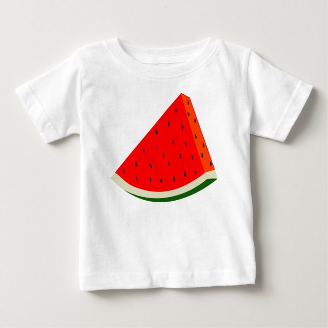 Camiseta De Bebé Melón de agua Talla de fruta en verano (Anverso)