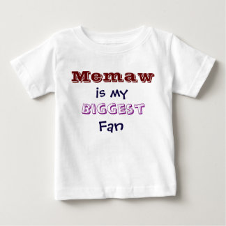 Camiseta De Bebé Memaw es mi mayor fan Infant Toddler T-Shirt