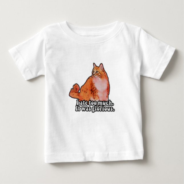 Camiseta De Bebé Meme de gato gruñón para personas amantes de los g (Anverso)