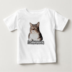 Camiseta De Bebé Meme de gatos gruñón para gatos y propietarios de 
