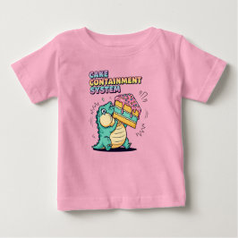 Camiseta De Bebé Meme del pastel de Dinosaurio Chubby