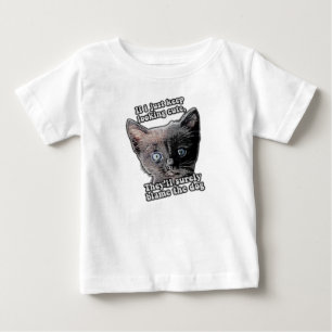 Camiseta De Bebé Meme divertido de gato enojado para dueños y amant