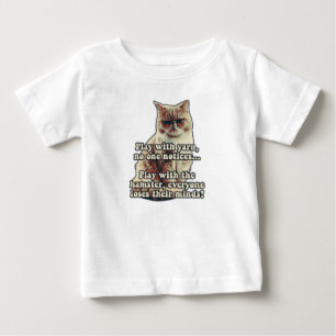 Camiseta De Bebé Meme divertido de gato enojado para personas y ama